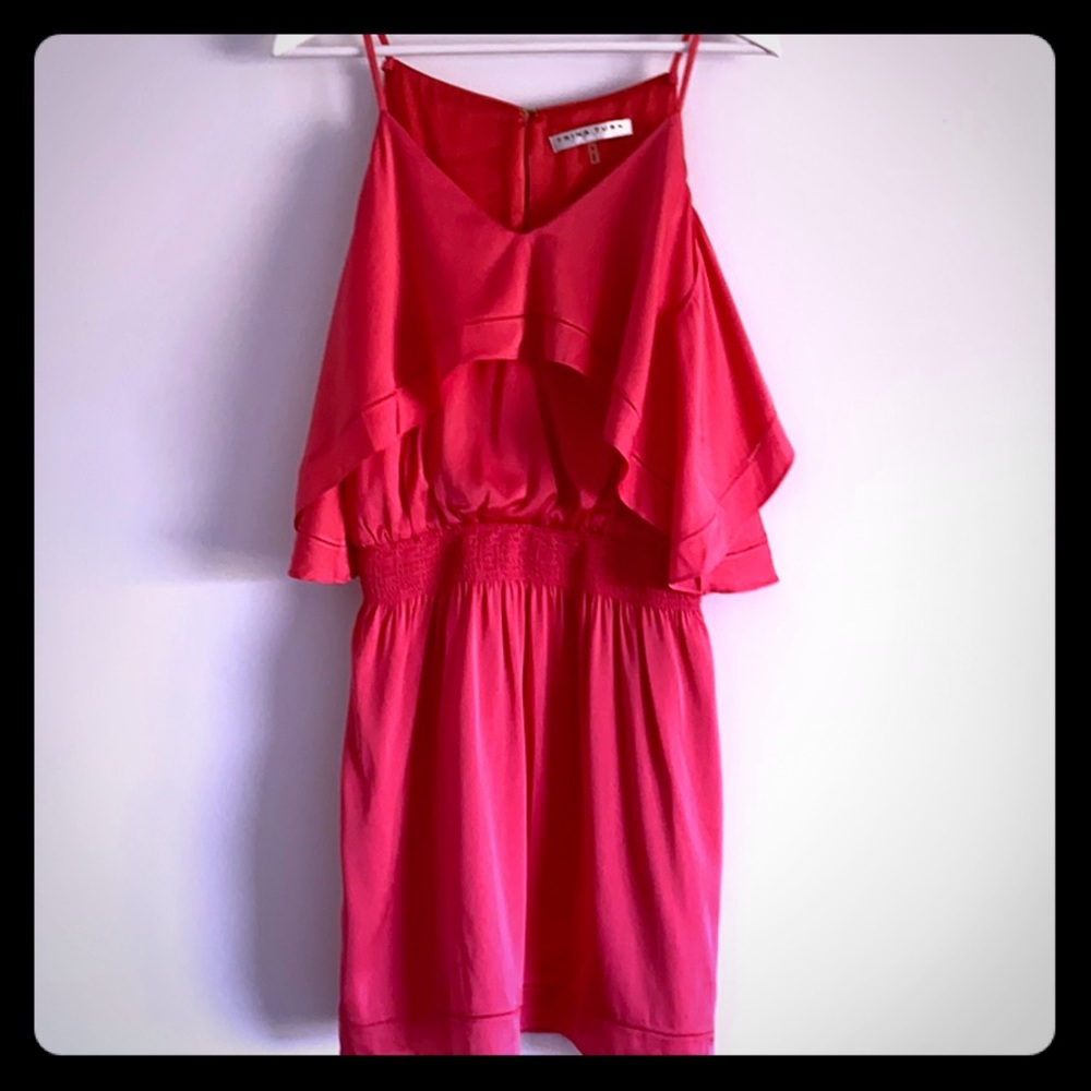Trina Turk Los Angeles cold shoulder mini dress
